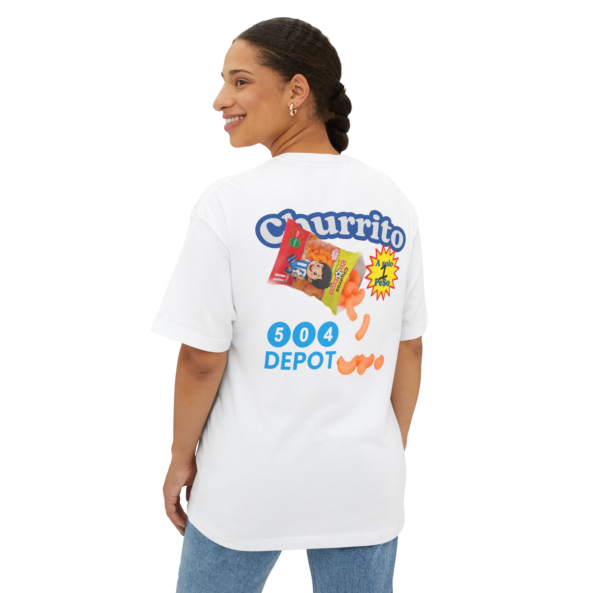 Camiseta churro oversized